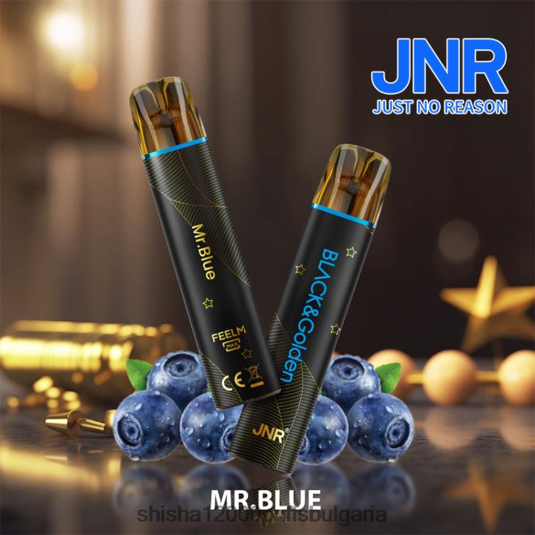 JNR Vapes Website - jnr black & gloden mr.blue 64FH80278