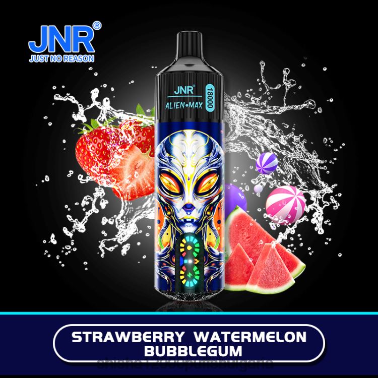 JNR Vape България - JNR ALIEN макс HJH6T24 ягода диня дъвка