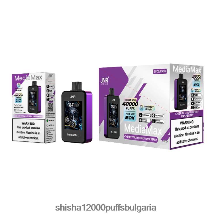 JNR Vape Bulgaria - JNR MediaMax 40k пуф 0DXZ103 череша ягода малина